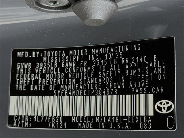 new 2026 Toyota Corolla car, priced at $24,505