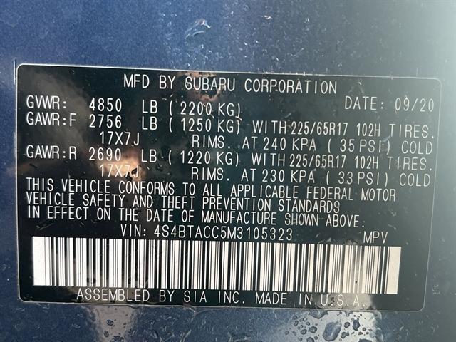 used 2021 Subaru Outback car, priced at $26,988