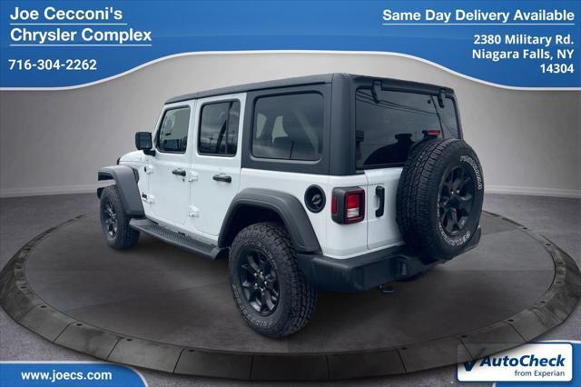 used 2021 Jeep Wrangler car, priced at $29,000