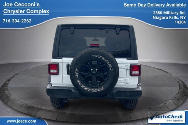 used 2021 Jeep Wrangler car, priced at $29,000
