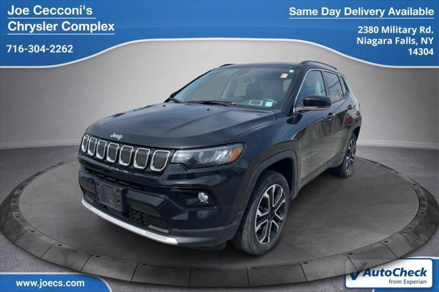 used 2022 Jeep Compass car, priced at $22,500