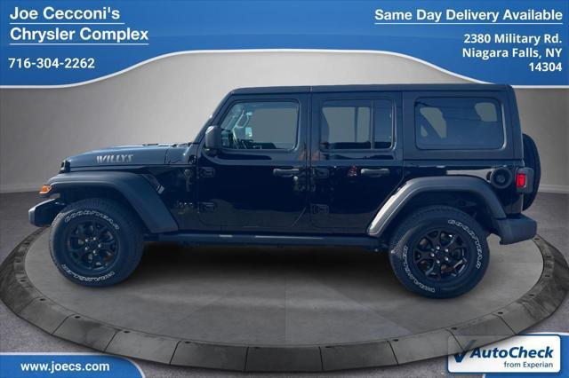 used 2021 Jeep Wrangler Unlimited car, priced at $27,500