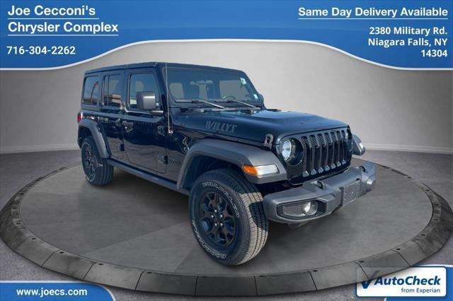 used 2021 Jeep Wrangler Unlimited car, priced at $27,500