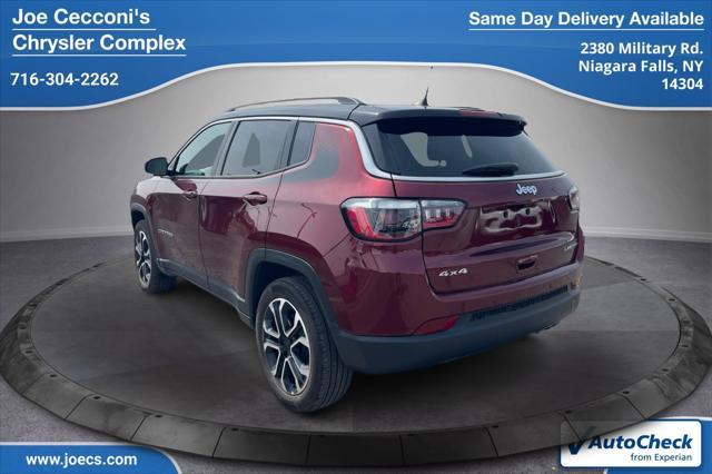 used 2022 Jeep Compass car, priced at $24,500