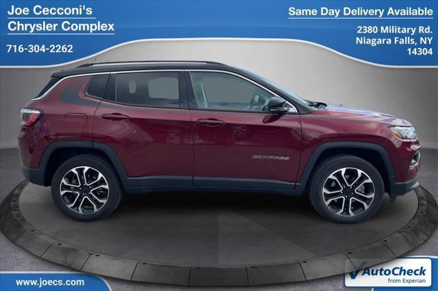 used 2022 Jeep Compass car, priced at $24,500