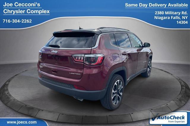 used 2022 Jeep Compass car, priced at $24,500