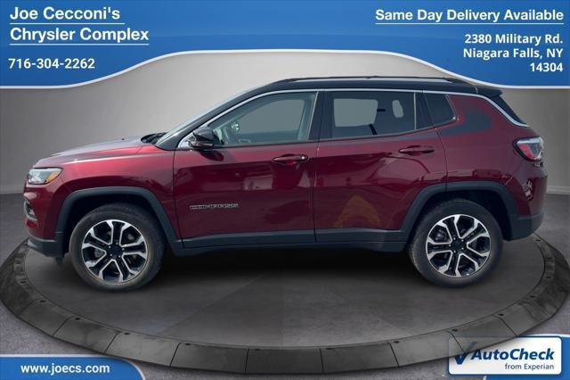 used 2022 Jeep Compass car, priced at $24,500