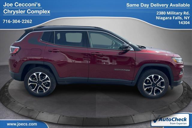 used 2022 Jeep Compass car, priced at $24,500