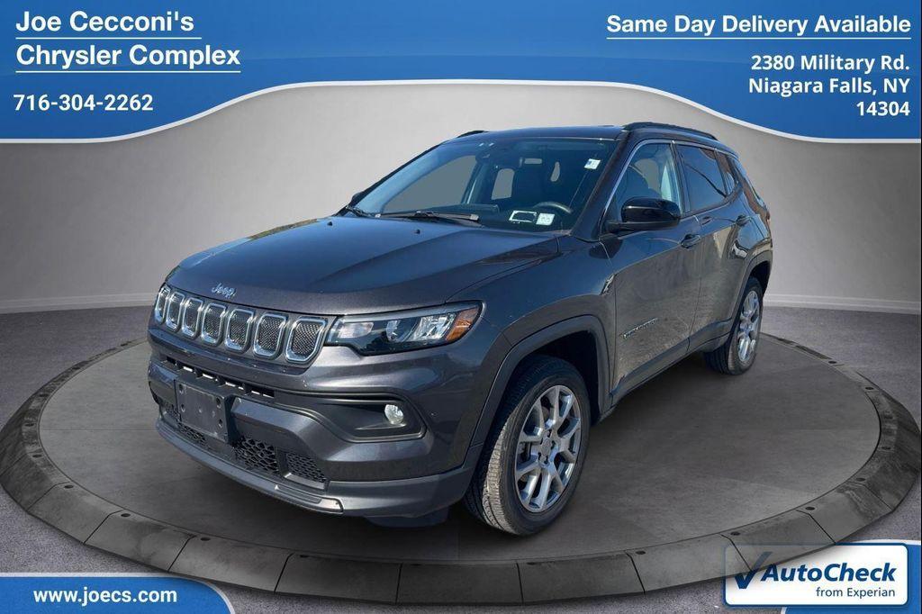 used 2022 Jeep Compass car, priced at $23,500