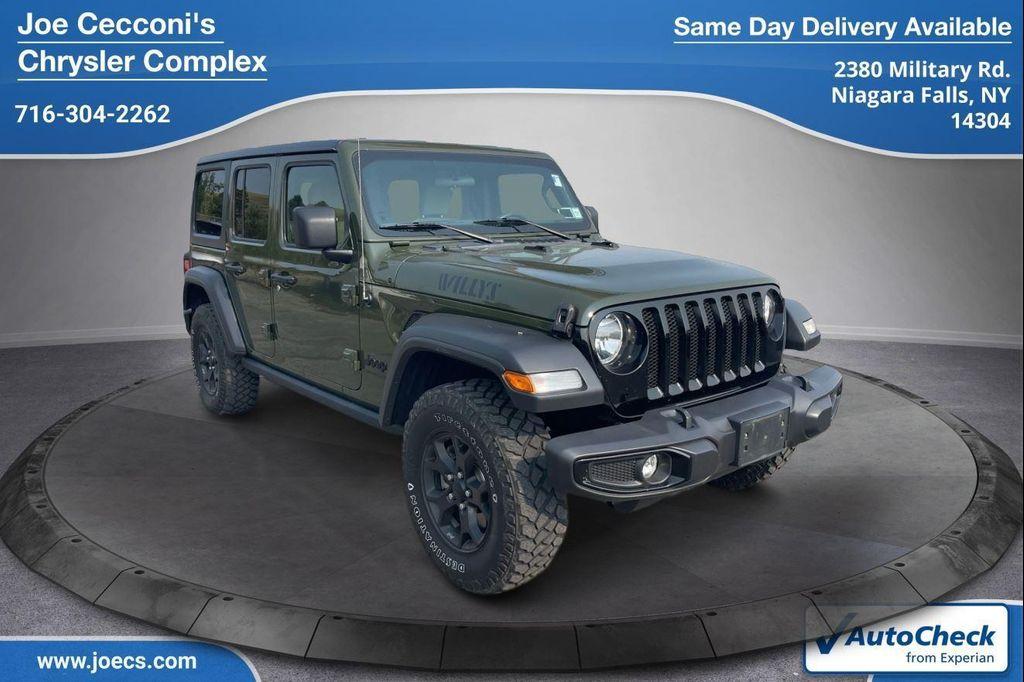 used 2021 Jeep Wrangler Unlimited car, priced at $28,000