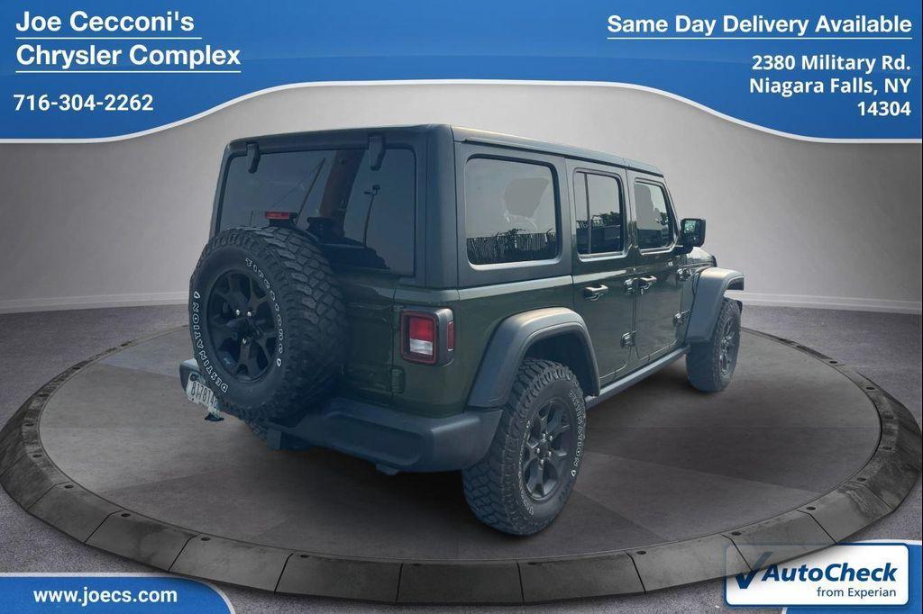 used 2021 Jeep Wrangler Unlimited car, priced at $28,000