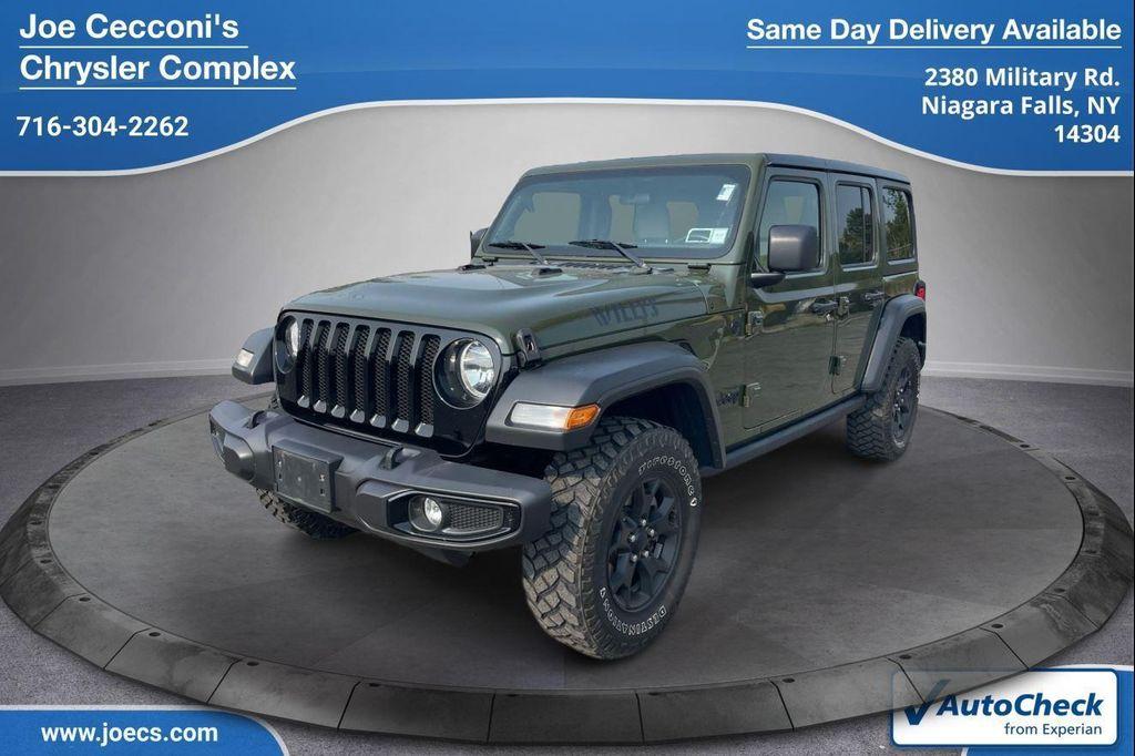 used 2021 Jeep Wrangler Unlimited car, priced at $28,000