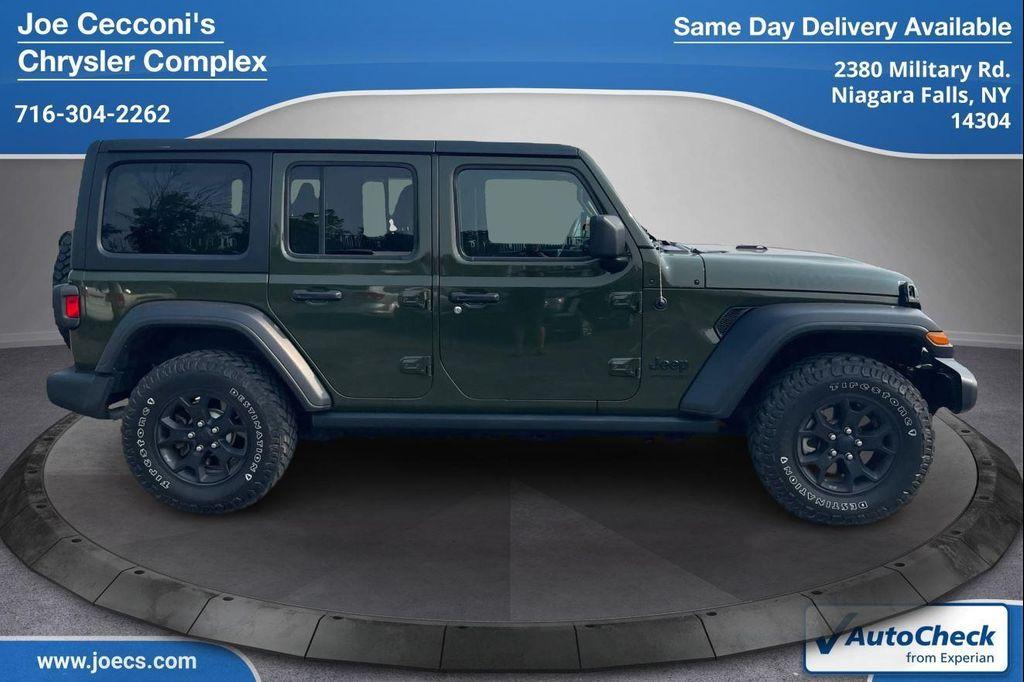 used 2021 Jeep Wrangler Unlimited car, priced at $28,000