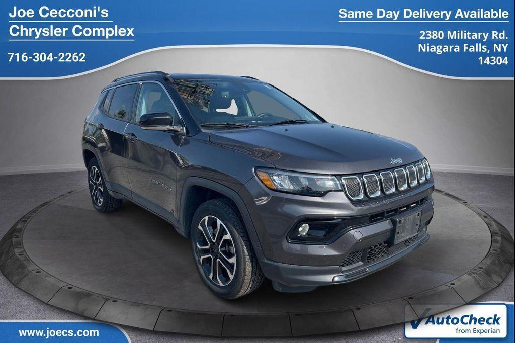 used 2022 Jeep Compass car, priced at $22,500