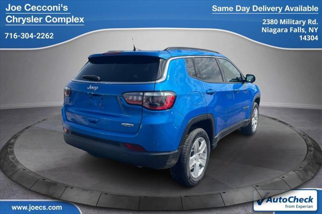 used 2022 Jeep Compass car, priced at $21,500