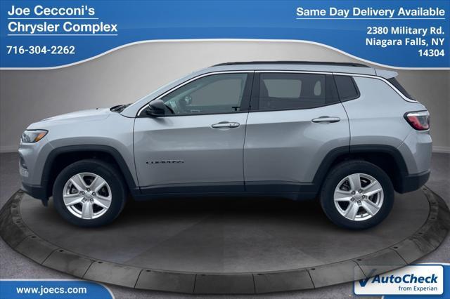 used 2022 Jeep Compass car, priced at $22,500