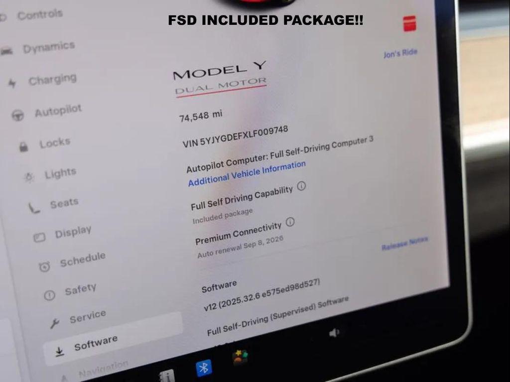 used 2020 Tesla Model Y car, priced at $27,995