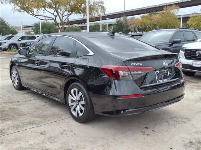 new 2025 Honda Civic car, priced at $25,400