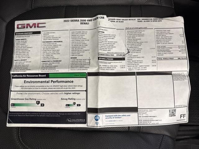 used 2022 GMC Sierra 3500 car, priced at $59,900