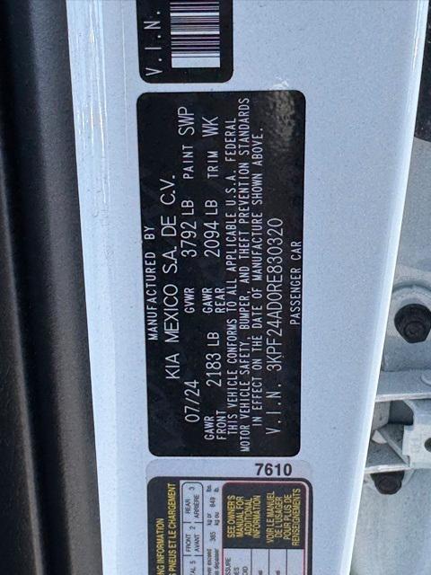 used 2024 Kia Forte car, priced at $18,648