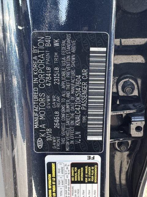 used 2019 Kia Cadenza car, priced at $20,496