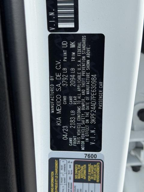 used 2023 Kia Forte car, priced at $16,969