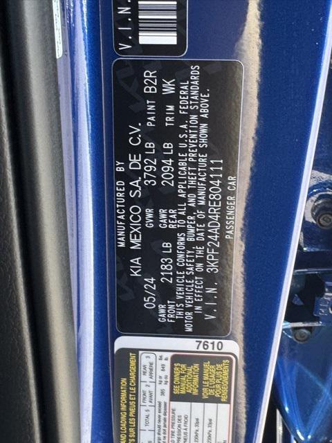 used 2024 Kia Forte car, priced at $18,335