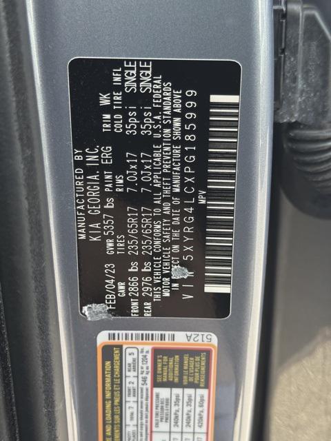 used 2023 Kia Sorento car, priced at $21,489