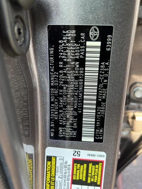 used 2022 Toyota Camry car, priced at $22,237