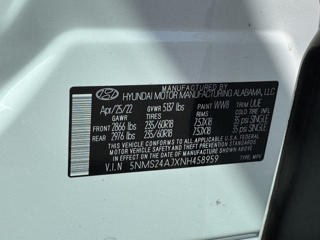 used 2022 Hyundai Santa Fe car, priced at $23,249