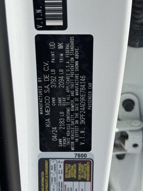 used 2024 Kia Forte car, priced at $19,489