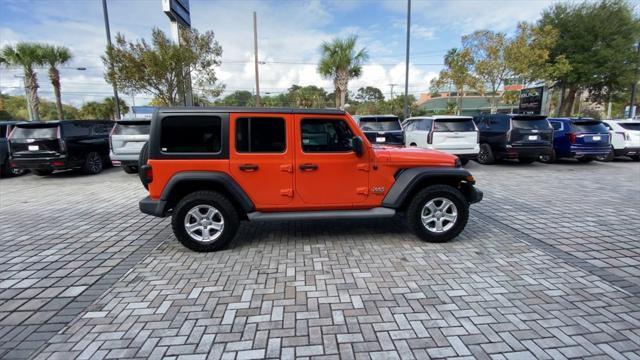 used 2019 Jeep Wrangler Unlimited car, priced at $24,598