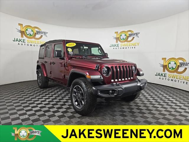 used 2021 Jeep Wrangler Unlimited car, priced at $31,500