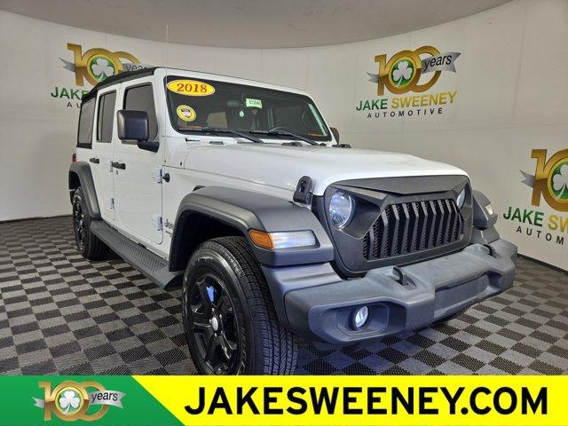 used 2018 Jeep Wrangler Unlimited car, priced at $20,888