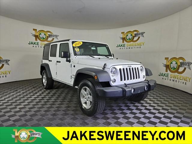 used 2018 Jeep Wrangler JK Unlimited car, priced at $23,500