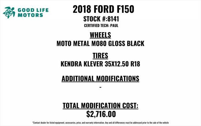 used 2018 Ford F-150 car, priced at $31,991