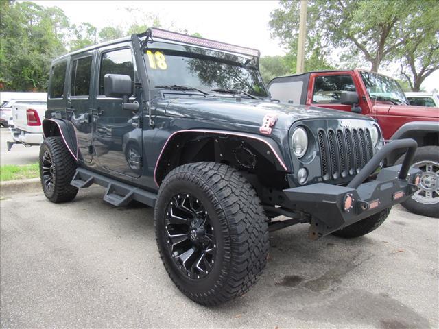 used 2018 Jeep Wrangler JK Unlimited car, priced at $19,995