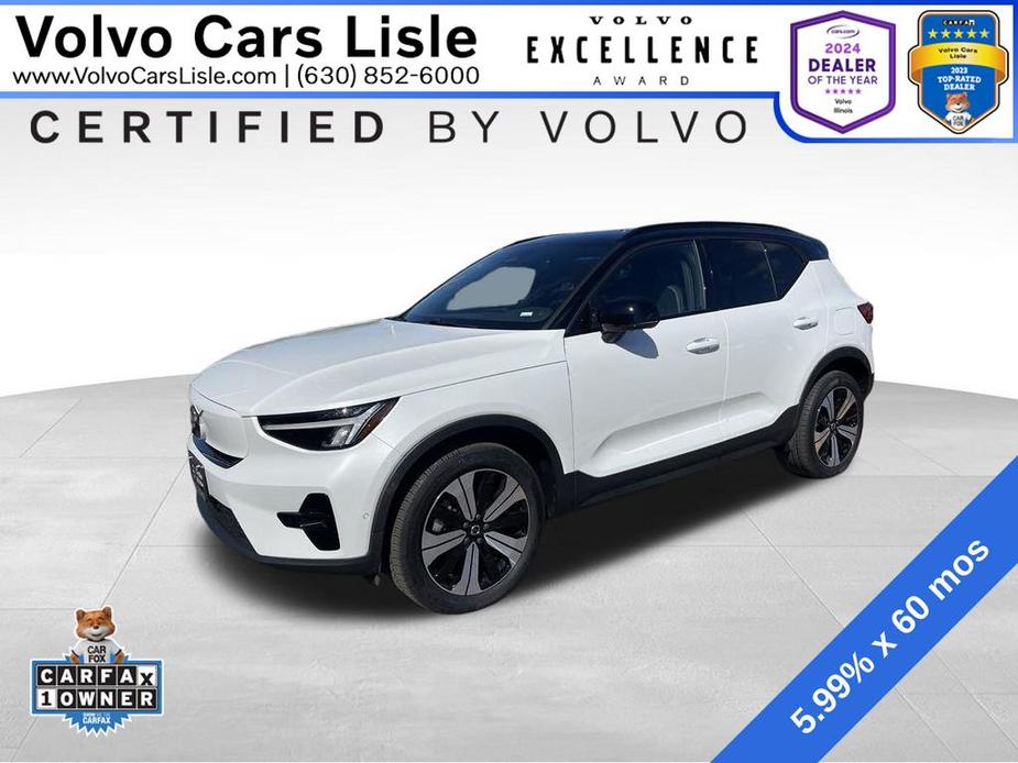 used 2023 Volvo XC40 Recharge Pure Electric car, priced at $42,300