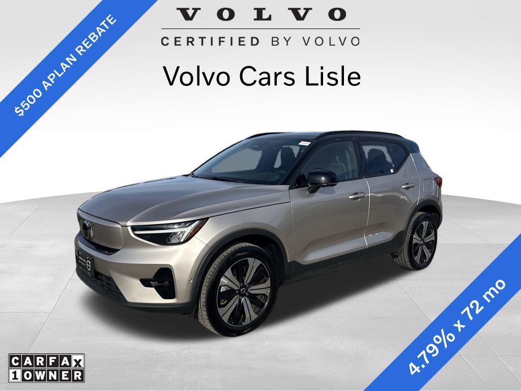 used 2023 Volvo XC40 Recharge Pure Electric car, priced at $28,447