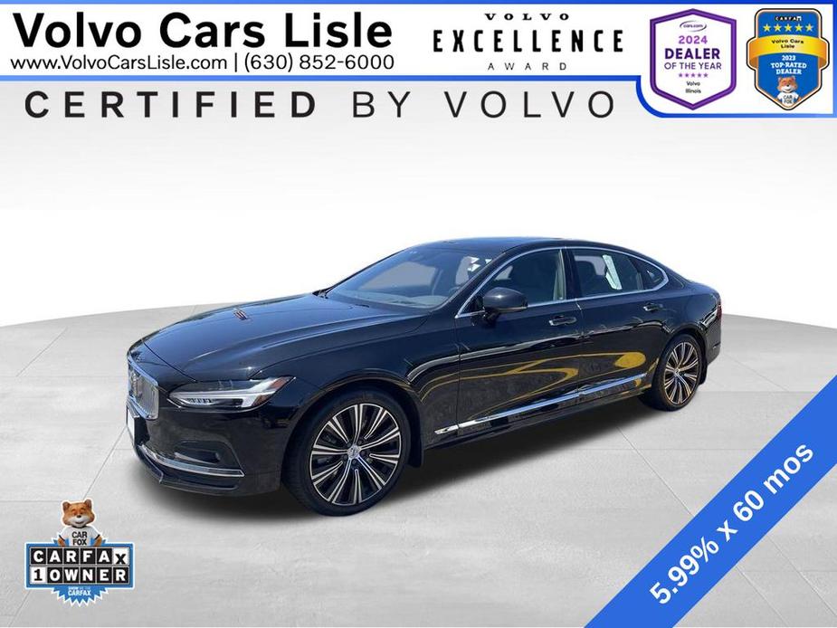 used 2021 Volvo S90 car, priced at $37,000