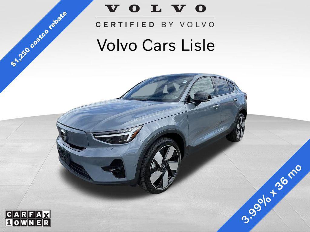 used 2023 Volvo C40 Recharge Pure Electric car, priced at $28,411