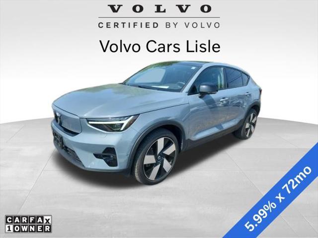used 2023 Volvo C40 Recharge Pure Electric car, priced at $34,900