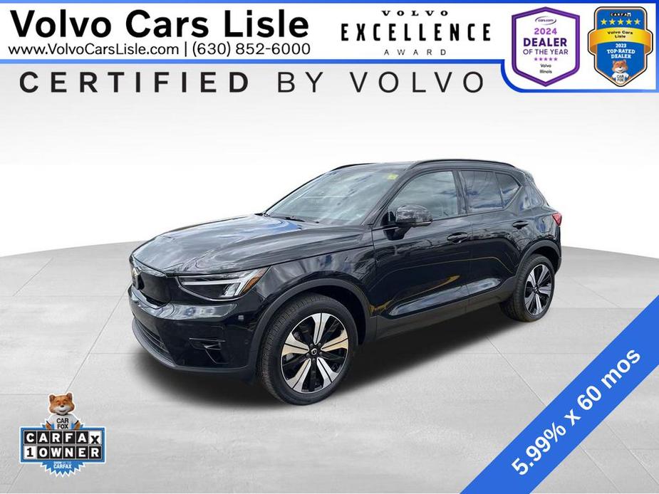 used 2023 Volvo XC40 Recharge Pure Electric car, priced at $38,400