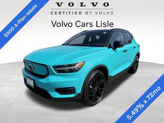 used 2022 Volvo XC40 Recharge Pure Electric car, priced at $29,986