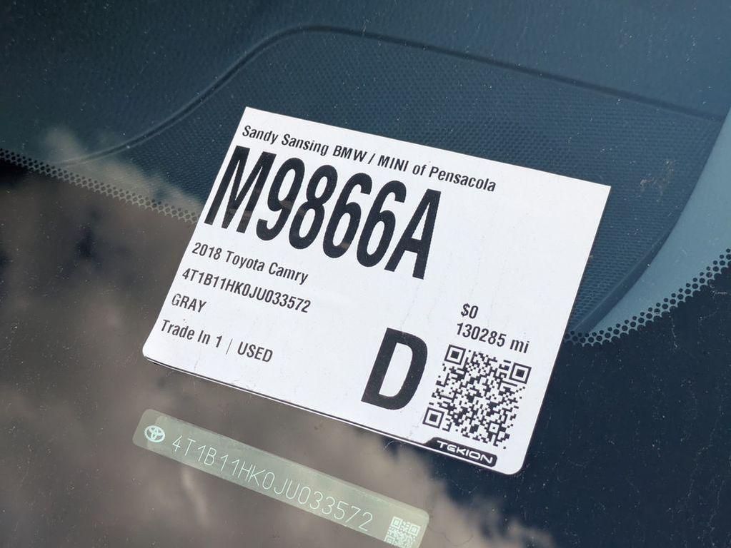 used 2018 Toyota Camry car, priced at $16,628