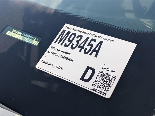 used 2022 Kia Sorento car, priced at $30,170