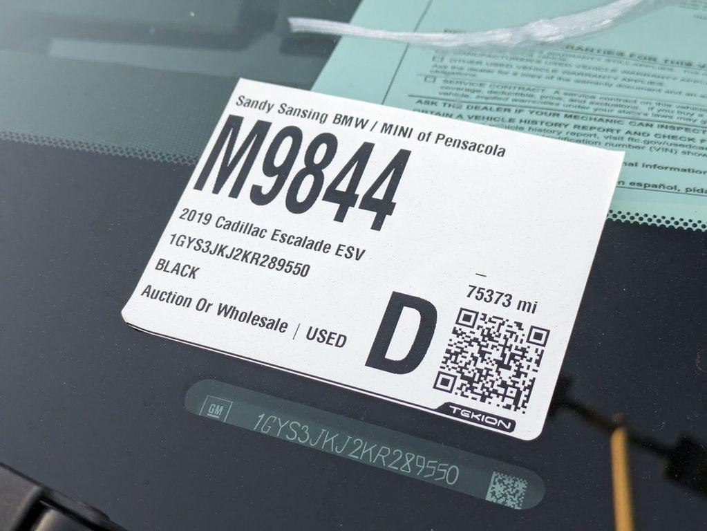 used 2019 Cadillac Escalade ESV car, priced at $32,921