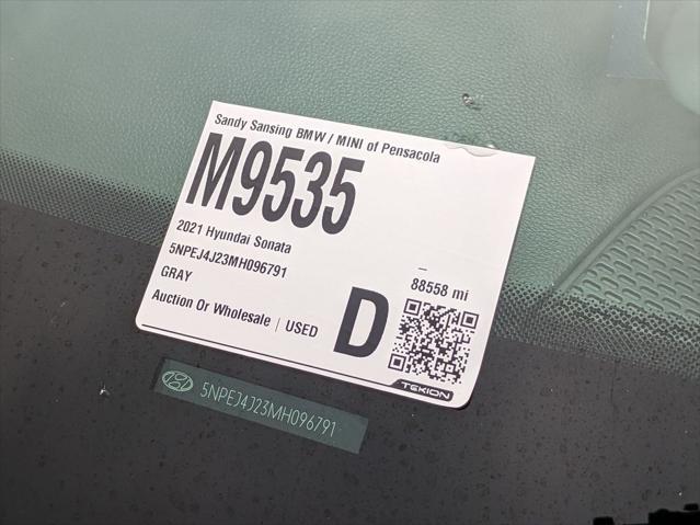 used 2021 Hyundai Sonata car, priced at $19,172