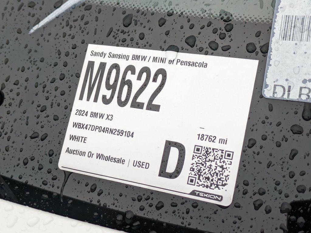 used 2024 BMW X3 car, priced at $41,487