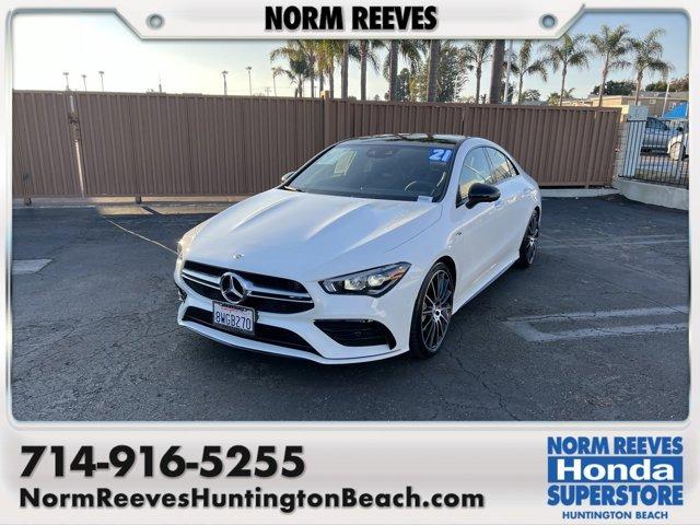 used 2021 Mercedes-Benz AMG CLA 35 car, priced at $37,392